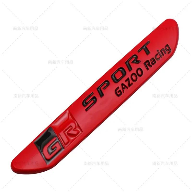 1Pcs 3D Metal GR Sport Gazoo Racing Side Fender Emblem ESMU2 Rear Boot Trunk Badge Sticker For Toyota GRsport C-HR RAV4 Corolla Camry
