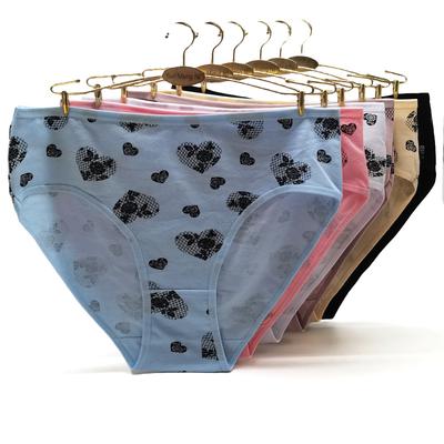 Женское нижнее белье из хлопка со средней посадкой с цветочным принтом, женские трусы для мам, трусики, нижнее белье больших размеров, 6 шт. в комплекте