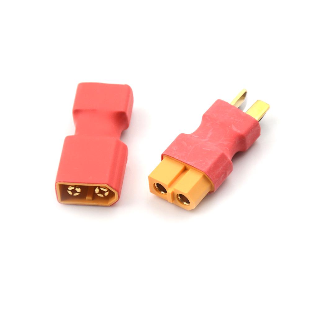 Т-штекер (папа) к XT60-штекеру (папа) к XT60-адаптеру (мама) для разъема RC LiPo-аккумулятора