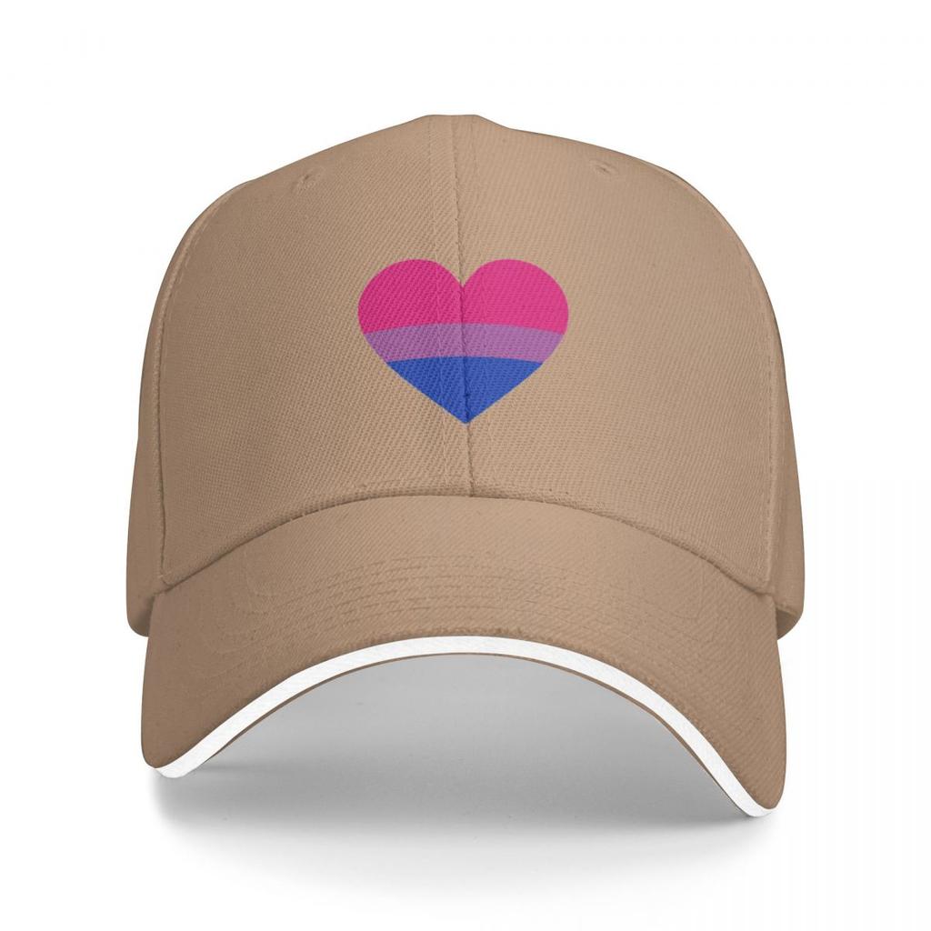 Bisexual Flag Heart Cap Baseball Cap Horse Hat Sun Hats for Women Unisex's