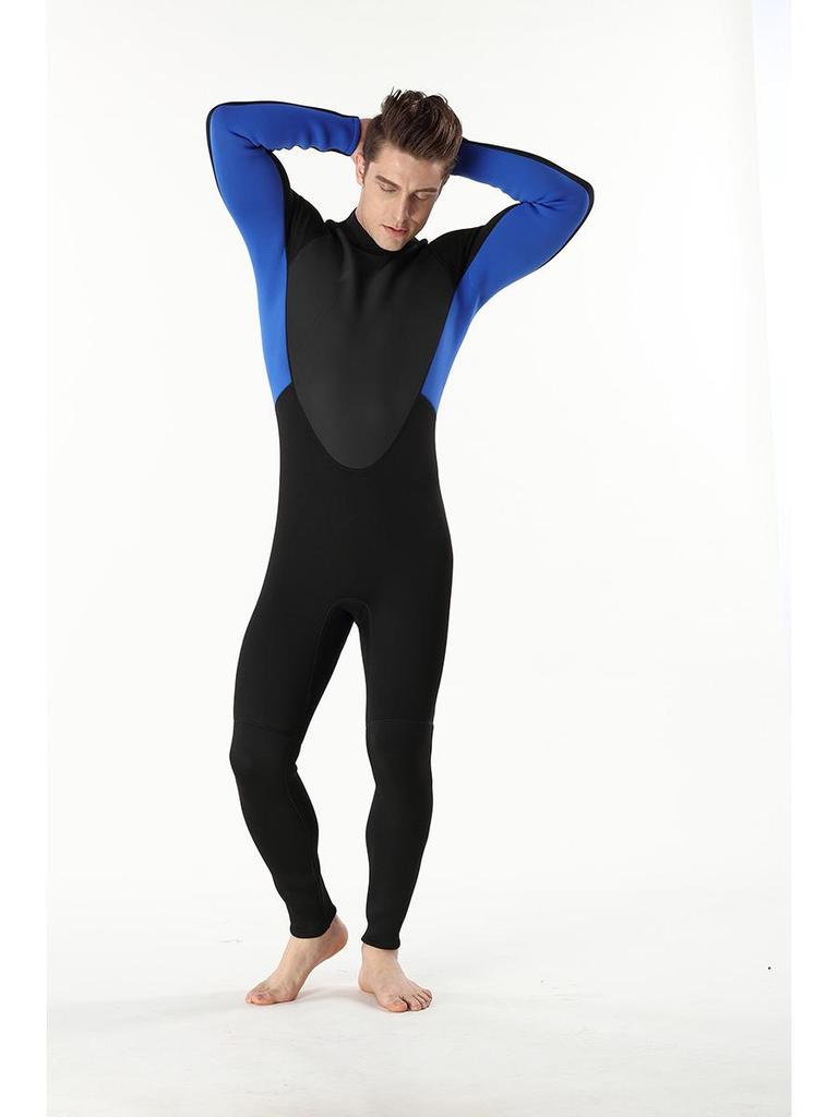 Мужской цельный гидрокостюм с длинными рукавами 3 мм для дайвинга и серфинга