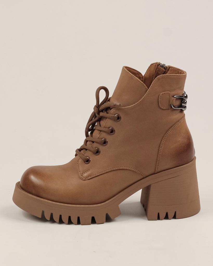 Ботинки женские осенние Phany 2814600 36 рыжие кожа