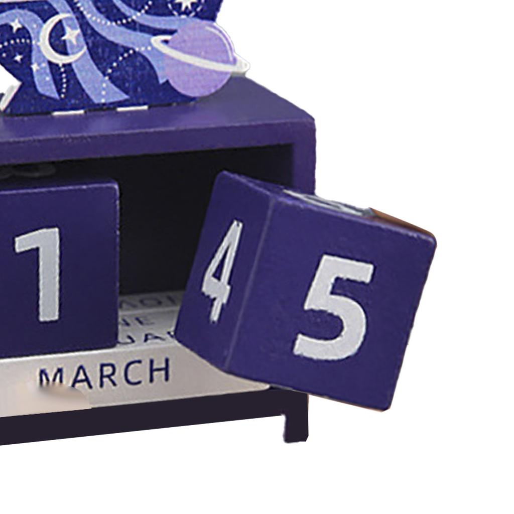 Деревянный вечный календарь обратный отсчет месяца дата блок кубики календарь милый настольный декор тип 2