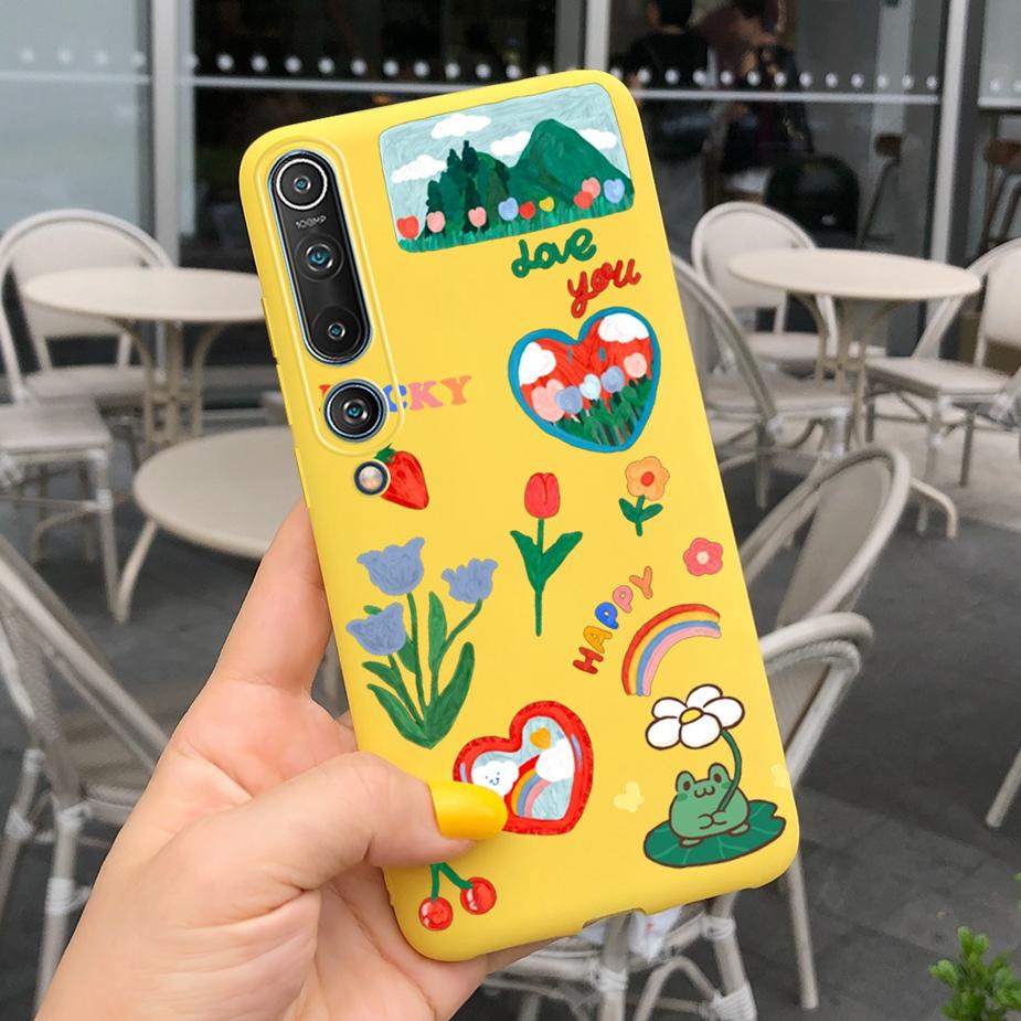 For Xiaomi Mi 10 5G Case Luxury Art Painted Cover Soft Silicone Phone Case For Xiaomi Mi 10 Pro 5G Mi10 Back Cover Bumper 6.67''