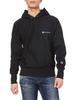Hoodie Long Sleeve Sweatshirt Script Logo Reverse Hooded Sweatshirt Black L [Champion] Weave(R) C3-W190 Men's