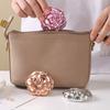 3D Rose Double-sided Mirror Portable Travel Mini Foldable Makeup Mirror Women Girls Vintage Pocket-sized Handheld Vanity Mirror