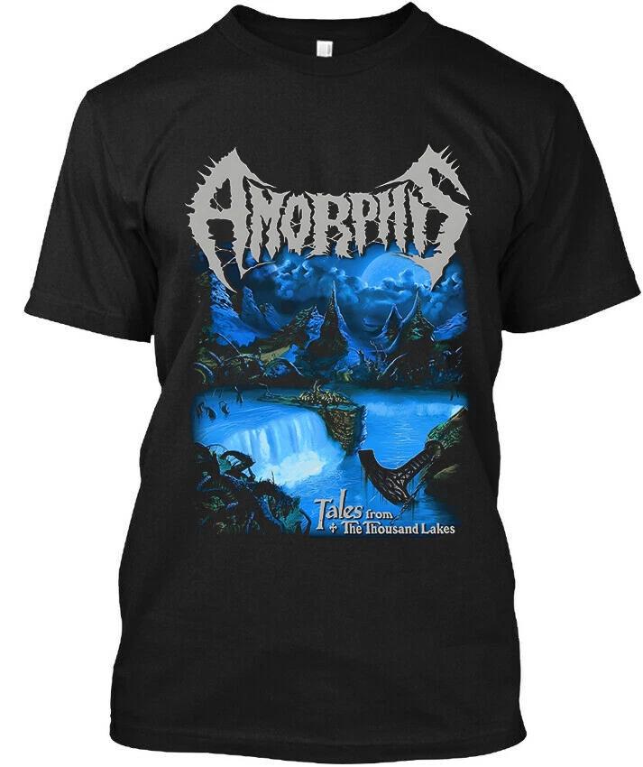 Новый! Популярная футболка Amorphis Tales from the Thousand Lakes Финская музыка S-4XL