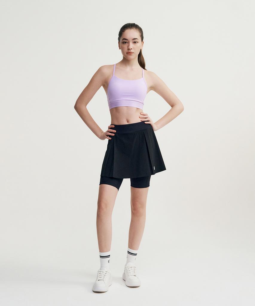 SERGIO TACCHINI W Леггинсы-юбка из козьей кожи (черный)
