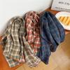 Linen Striped Plaid Scarf Women'S Spring And Autumn Fashion Long Scarf Temperament Silk Scarf Tide