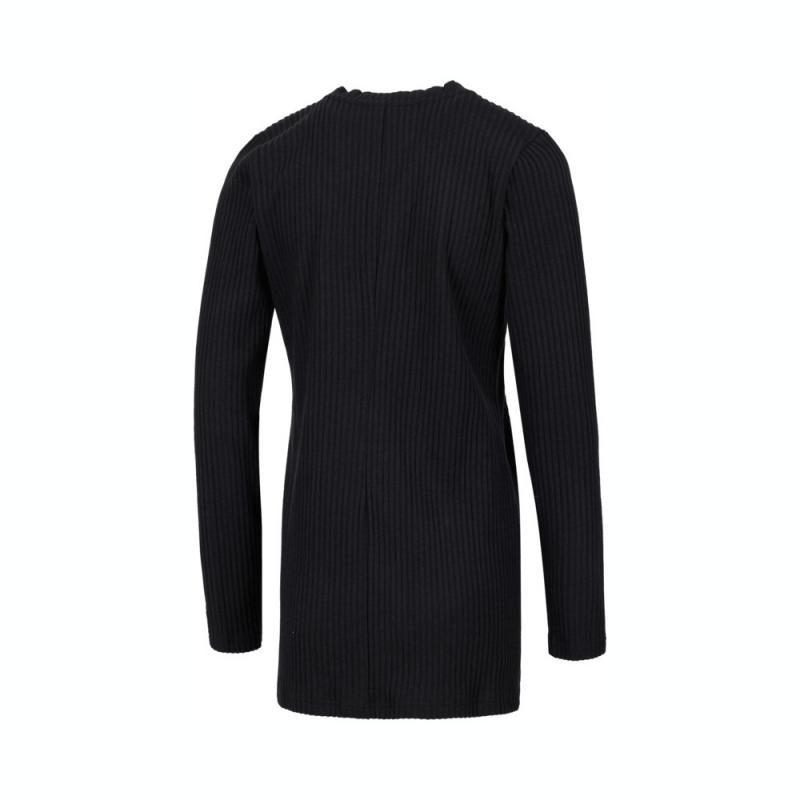 Nike NSW CHLL KNT RIB CARDI Платье-кардиган с длинным рукавом Женское Черное HJ1244-010