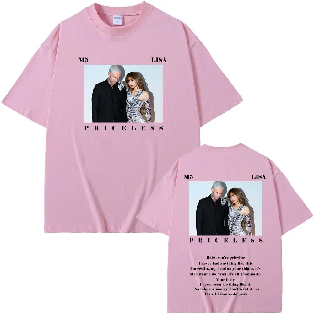 Maroon 5 - Priceless Ft. LISA Tshirts 100%cotton Men Women NewT-shirts Summer High Street Tees High Quality Cotton Soft Clothing