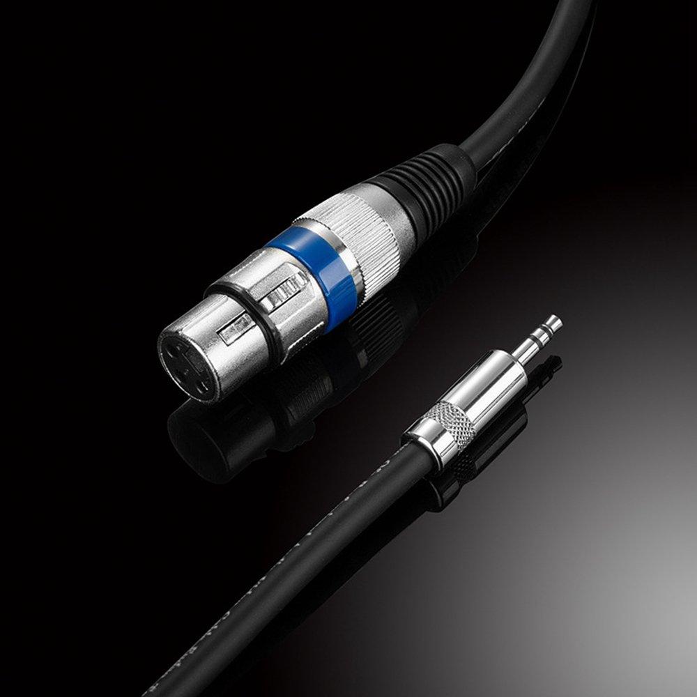 Кабель XLR, Микрофонный кабель, Кабель-переходник Canon, 3,5 мм стерео (мужчина) к XLR-разъему (женский) Аудиокабель для наушников, 3-контактный удлинительный кабель с разъемом XLR