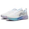 Li Ning Red Hare 5 Износостойкие Дышащие Низкие Беговые Кроссовки Женские Mist White ARMT048-1