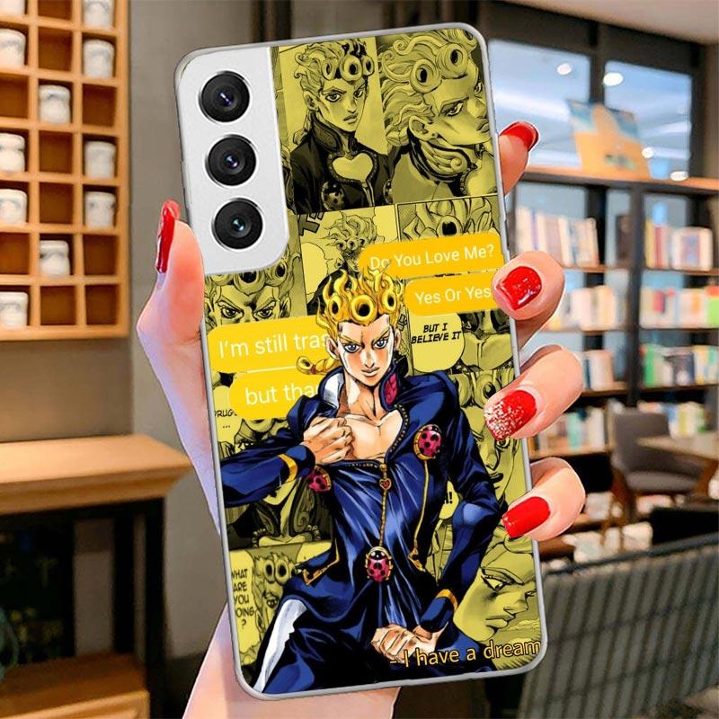 JoJo Bizarre Adventure Anime Cover Phone Case For Samsung Galaxy S26 S25 Edge S24 Ultra S23 S22 Plus S21 S20 FE Soft Fundas Shel