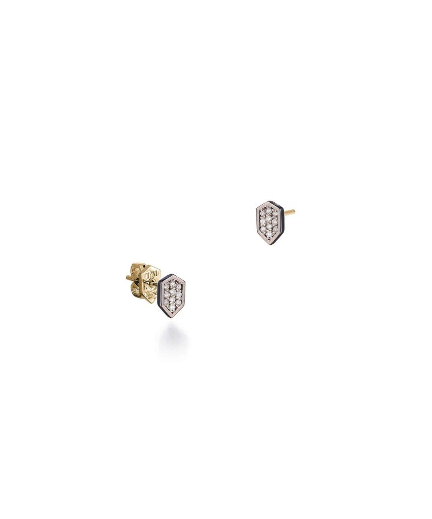 Trencadism Patrick Earrings 18K Gold Diamond Earrings Patrick_Earring_Pte6P