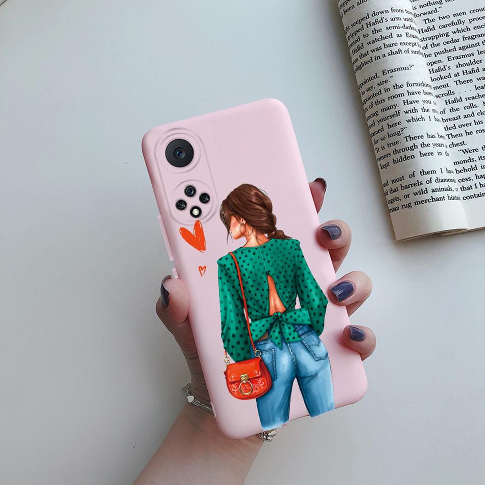 For Honor 50 Case For Huawei Honor 50 Nova 9 SE Cover Coque Super Mom Baby Fashion Girls Silicone Phone Bumper for Honor 50 Case