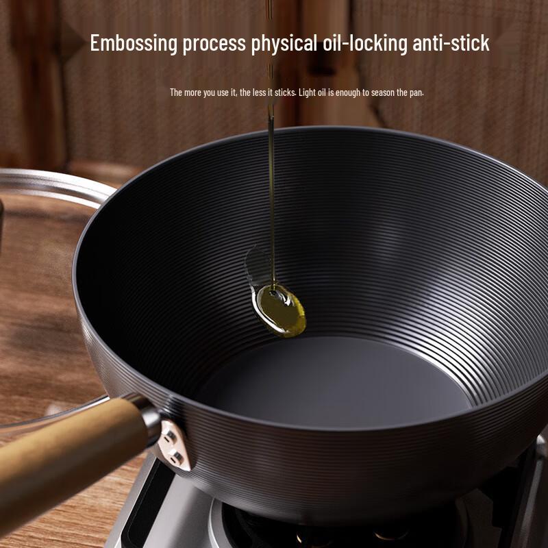 Вок Yoshida Sho 24 см Титановый с антипригарным покрытием