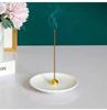Simple Modern Incense Burner White Ceramic Incense Sticks Holders Bracket for Meditation Sandalwood OUD Fragrant Plate