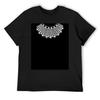 RBG White Collar T-Shirt Clothes Tops Shirts Graphic Tees Oversized T Shirts for Men