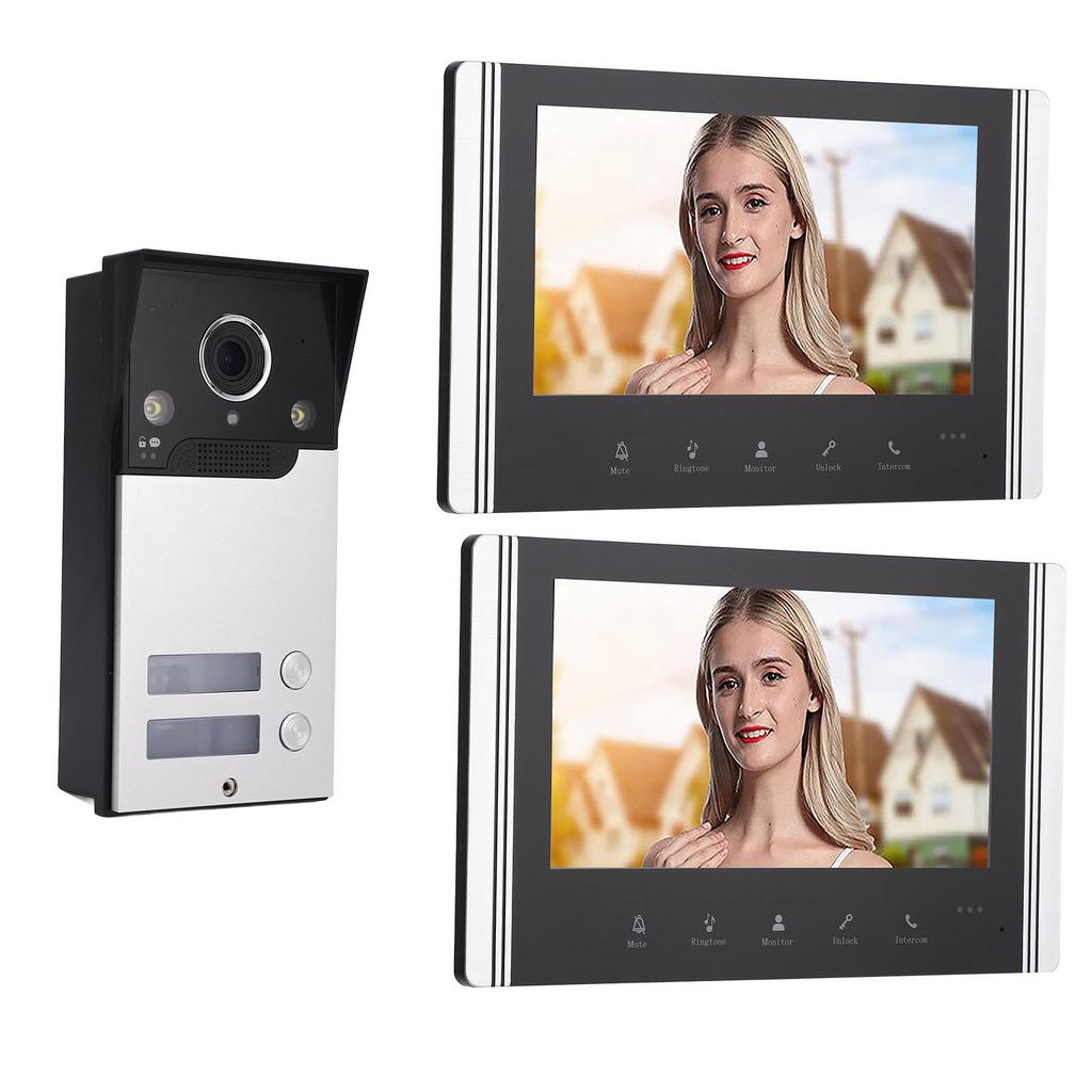 Видеодомофон с 7-дюймовым TFT ЖК-экраном, широкоугольным объективом на 120 градусов для дома и квартиры