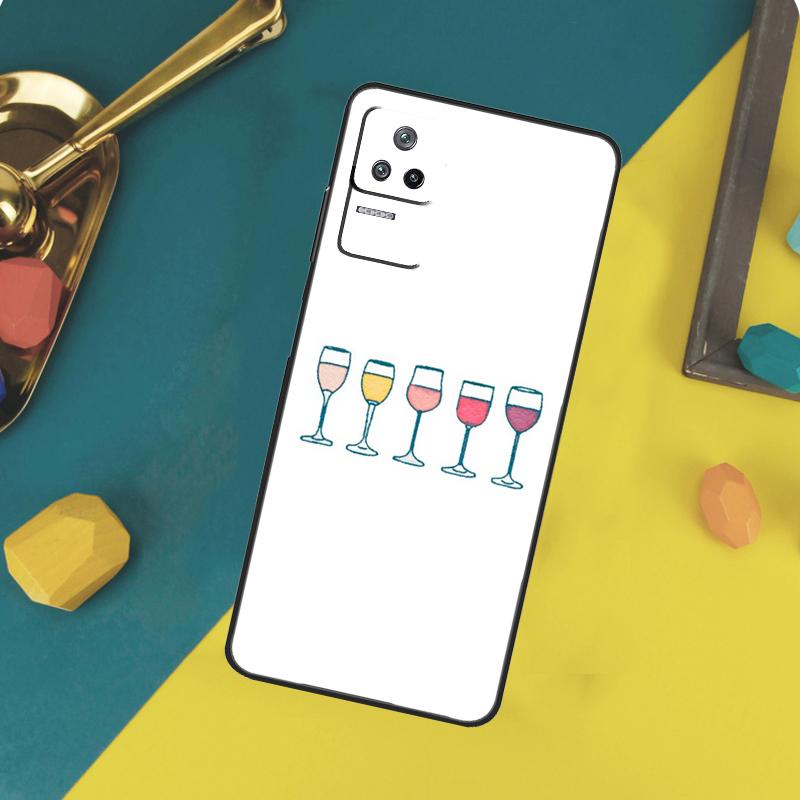 Coffee Wine Cup Case For Xiaomi 15 14 13 Ultra 11T 12T 13T 14T Pro POCO X7 Pro X3 X5 X6 F5 F6 M6 Pro Funda