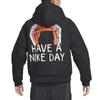 Nike Повседневная куртка с принтом логотипа Мужская верхняя одежда Черный DQ4184-010