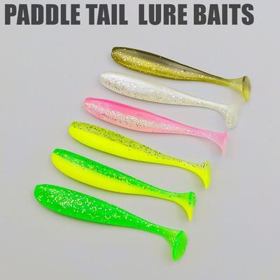 100 шт./коробка Мягкая приманка с Т-образным хвостом Силиконовая Рыболовная снасть Портативные Мягкие Рыболовные приманки Пресноводная рыбалка