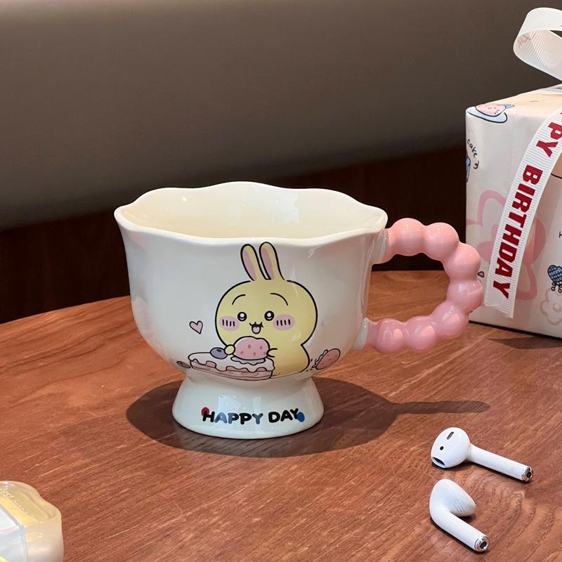 Birthday Gift for Girls Cute Usaqi Ceramic Mug for Friends and Classmates Children's Souvenir Graduation Gift