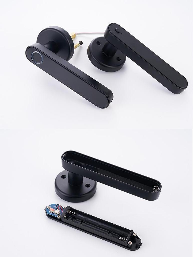 Умный сферический парольный замок Tuya: Полуавтоматический замок со сканером отпечатков пальцев для дверей дома или офиса.