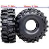 HOBBYSOUL 1.0 Crawler Tires 70mm Tall 1.0'' Mud Slingers X Super Soft Sticky Tyre for RC 1/24 SCX24 1/18 TRX4M Upgrades