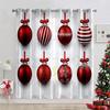Christmas Decoration Curtains Snowflakes Christmas Tree Decoration Curtains Living Room Bedroom Fireplace New Year Curtains