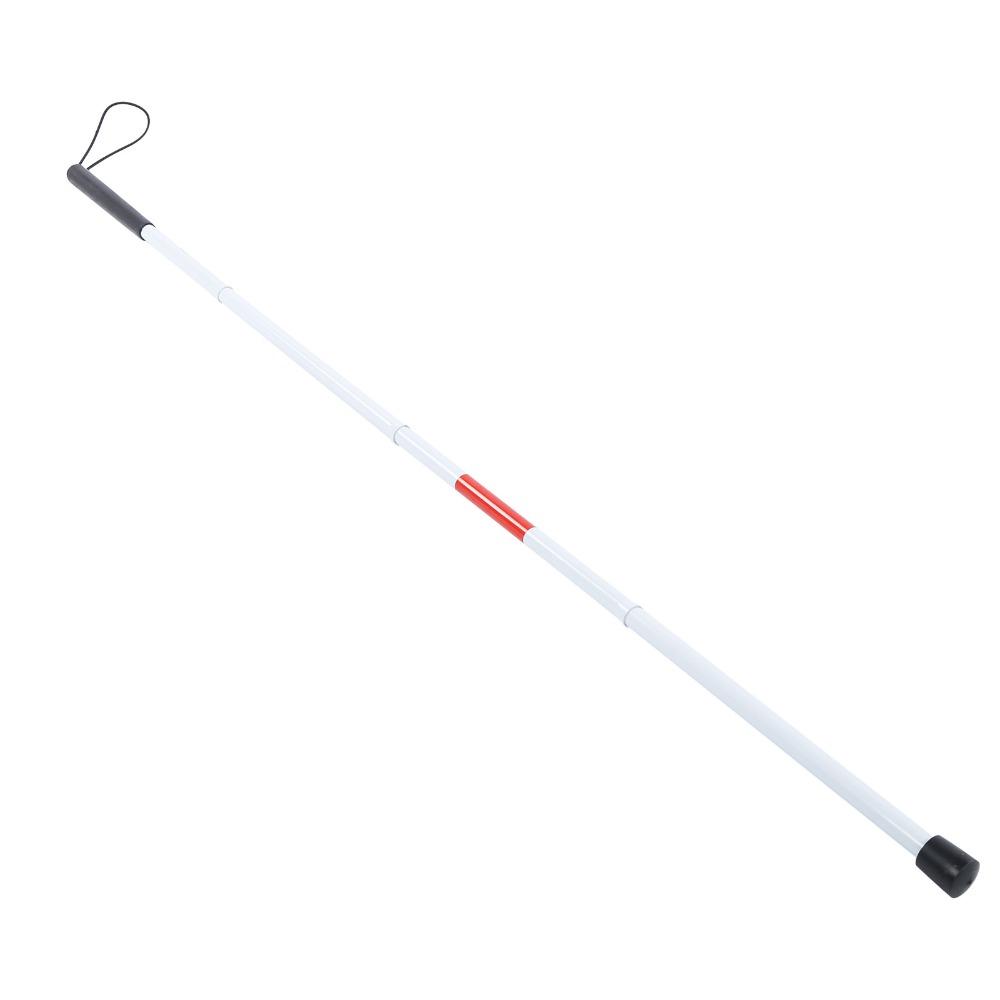 Прочная Складная Белая Трость из Алюминиевого Сплава Нескользящая Трость-Палочка Отражающая Бело-Красная Трость для Незрячих