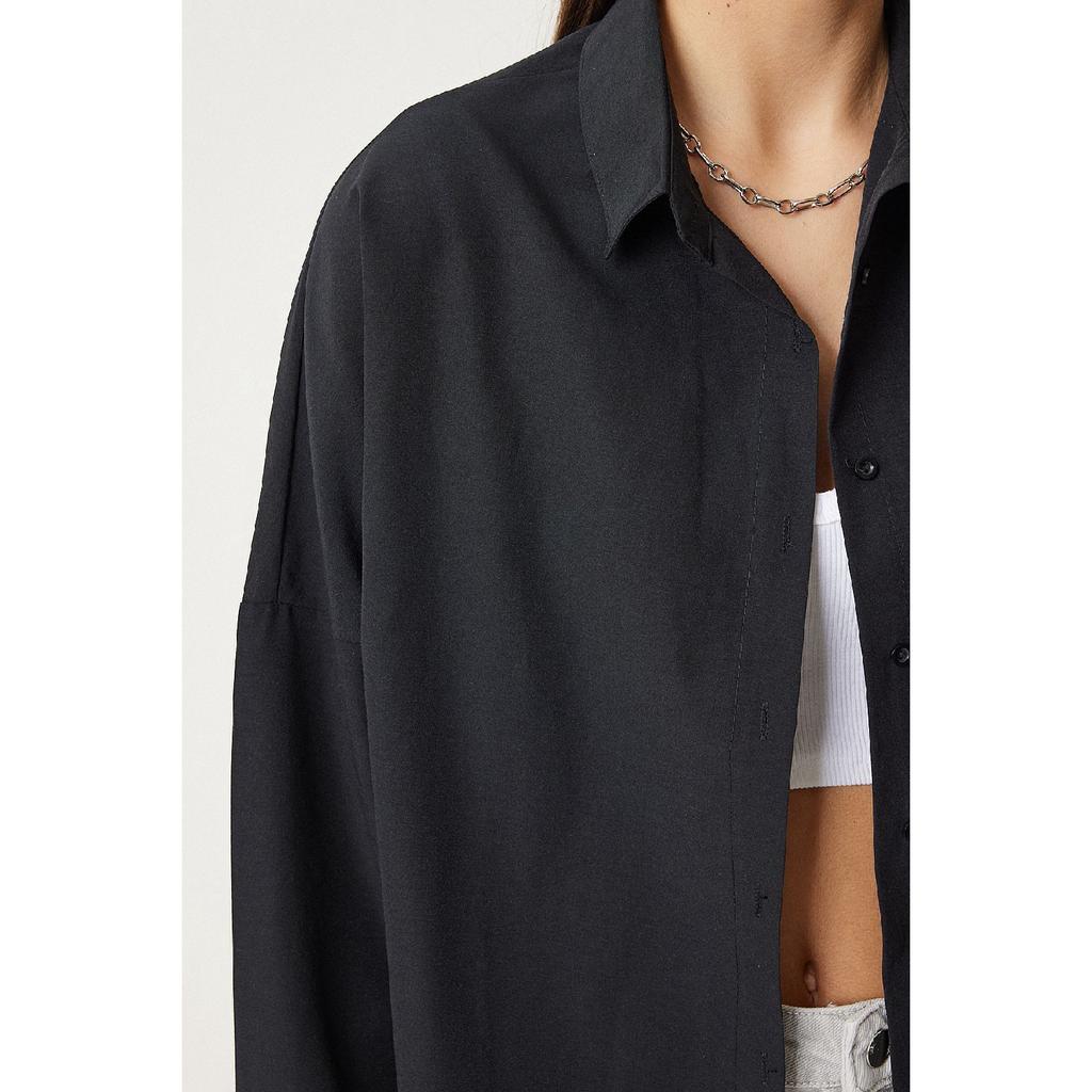 Базовая рубашка Oversize шоколадного цвета