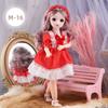 30cm BJD Doll 23 Moveable Joints Attractive Eyes Dress Up Anime Long Hair Toy