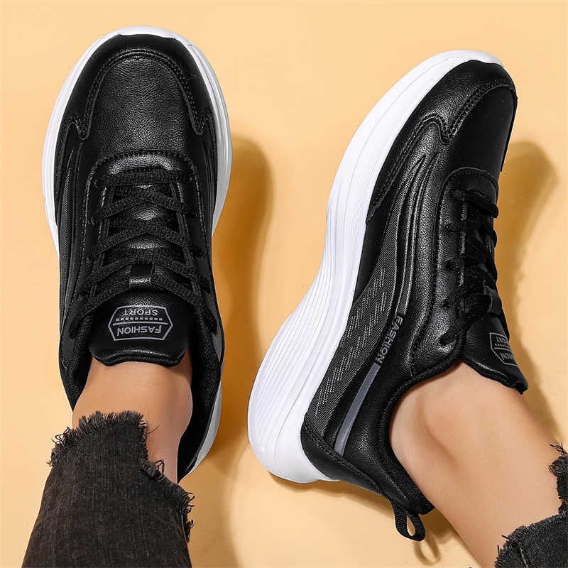 Fashion Sumer Thin Heel Woman Skater Shoes Casual White Female Sneakers Boots Brown Sport 2025elegant Importers Top Grade Shooes