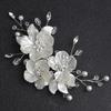 Handmade Bride Headdress White Wedding Hairpin Exquisite Bridal Headwear  Hair Jewelry