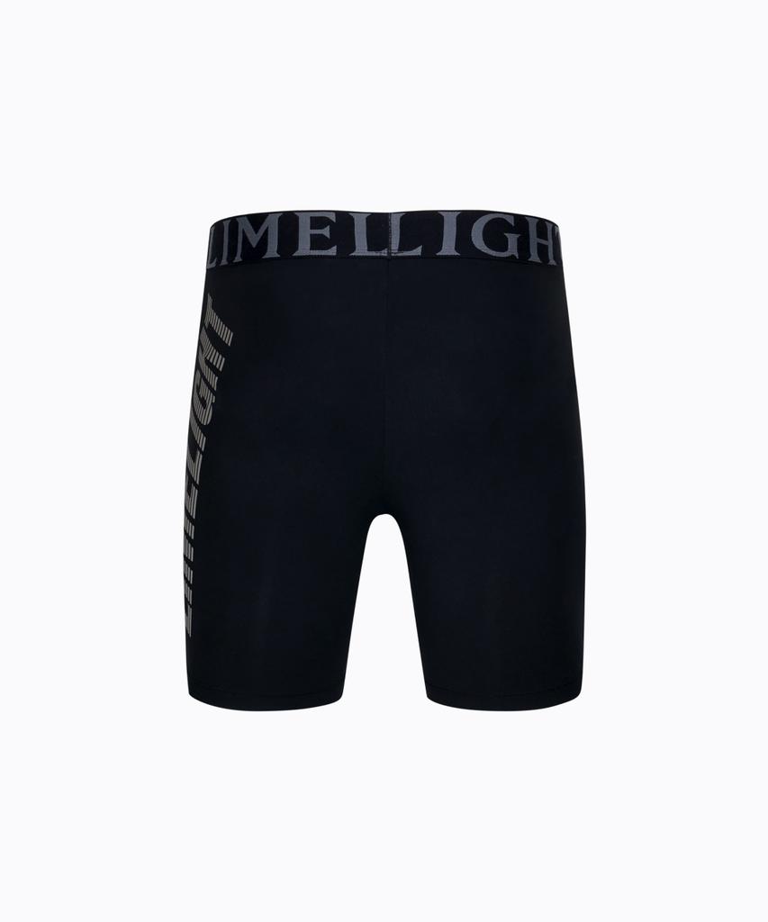 LIMELIGHT APPAREL Limelight Компрессионные шорты с большим логотипом Мужские (Черный / Серый)