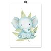 Nursery Elephant Giraffe Rhino Monkey Lion Nordic Posters And Prints Wall Art Canvas Painting Wall Pictures Baby Kids Room Decor