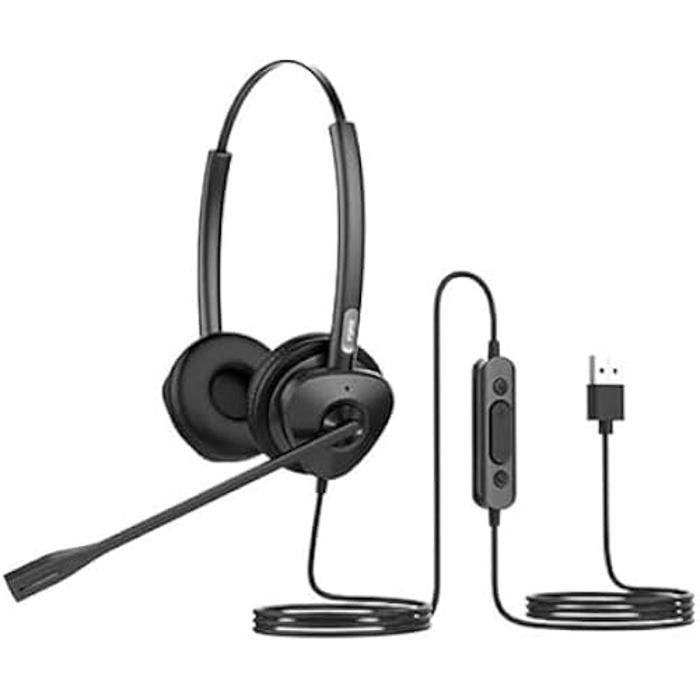 Casque FANVIL HT302-U avec double port USB et ENC