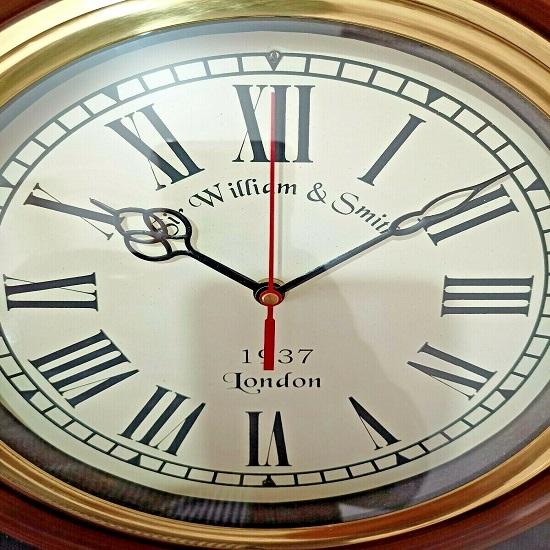 William Sir & Smith London Home Decor антикварные деревянные настенные часы с римскими цифрами