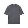 LESS 2024 Autumn Lambswool Cashmere Round Neck Short Sleeve Sweater
