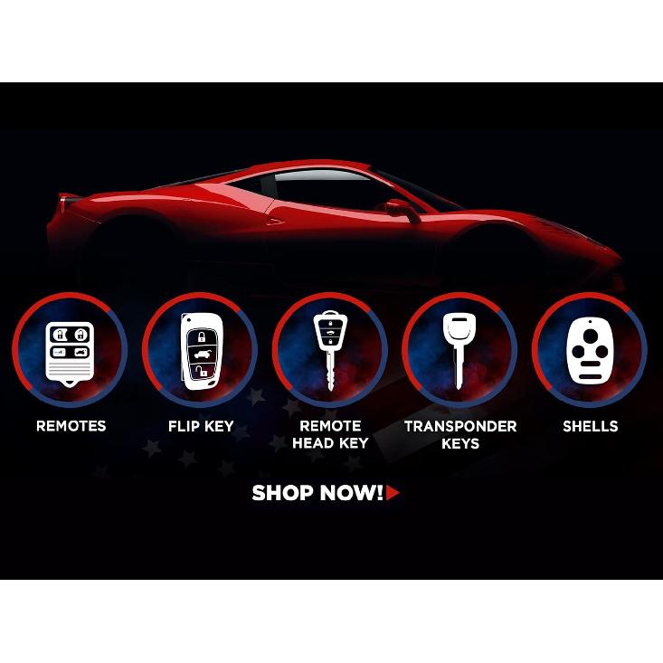 Key Fob Keyless Entry Remote Shell Case & Pad fits Toyota 4Runner Matrix Rav4 Venza Yaris/Scion iQ tC xB xD (HYQ12BBY, GQ4-29T, MOZB41TG)