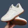 Brand New Men's Leather Versatile Casual Leather Shoes Outdoor Classic White Lace Up Comfortable Sports Non Slip Sports Shoes