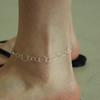 Less Is More Silver Round Chain Anklet