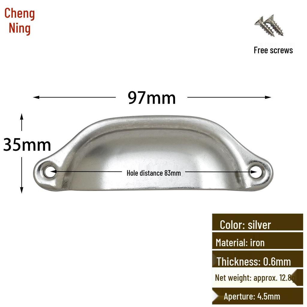 Antique Iron Round Shell Handle for Mini Cabinet Doors