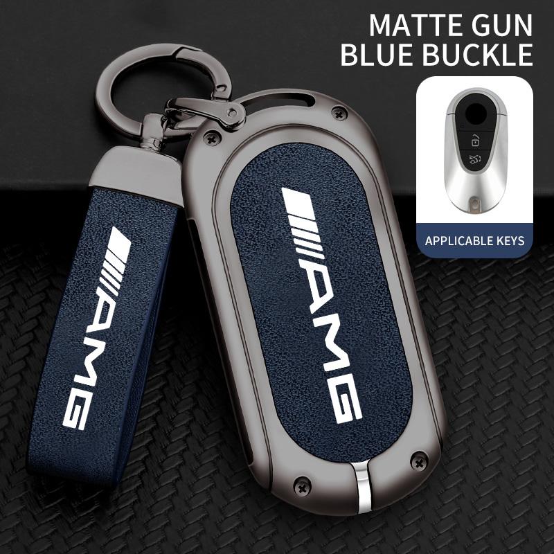 CEV5 Zinc Alloy Leather Car Remote Key Case Cover Bag Accessory For Mercedes Benz W212 W213 W205 W177 W247 W176 CLS CLA CLK CLG GLS