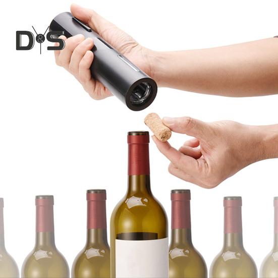 Электрическая открывалка для бутылок вина с резаком для фольги, кнопка одним нажатием, многоразовый автоматический инструмент для удаления винного штопора, перезаряжаемый через USB, нержавеющая сталь