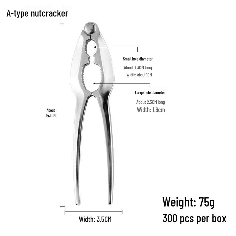 Щипцы для колки орехов из цинкового сплава для грецких орехов, кедровых орехов, фундука и пекана
