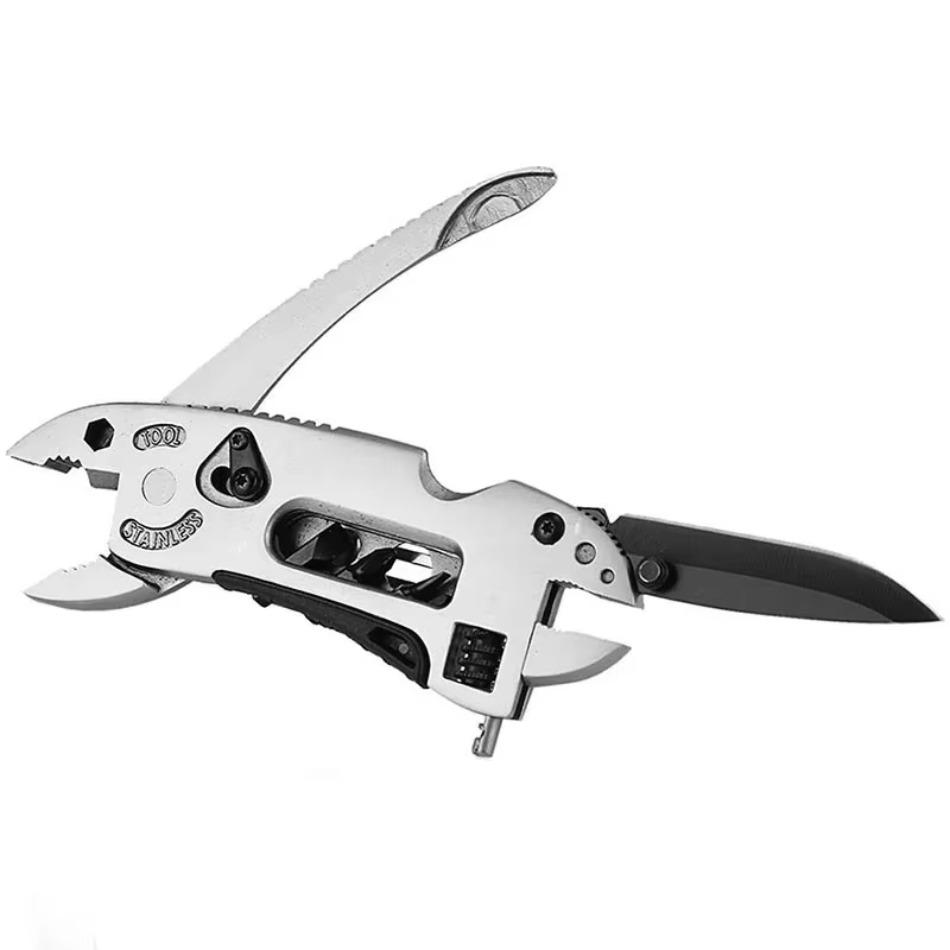 1 Pcs Outdoor Multifunctional Pliers Camping Multi-purpose Tools Multifunctional Wrench Folding Screwdriver Combination Tool