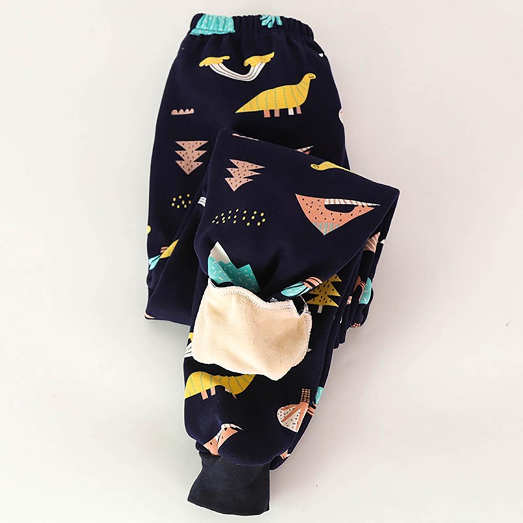 Зимние детские флисовые леггинсы Johns для мальчиков и девочек, толстые теплые штаны для детей